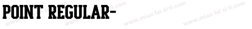 Point Regular字体转换